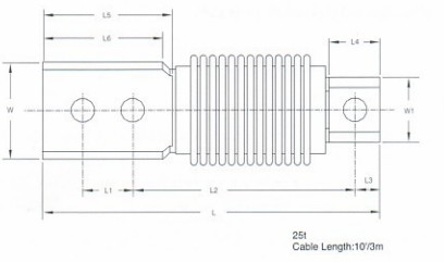 CELTRON HBB称重传感器结构尺寸2
